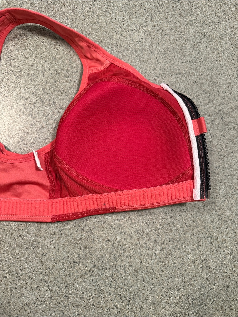 Nike Women's Coral & Deep Pink Racerback Support Sports Bra - Picture 7 of 7